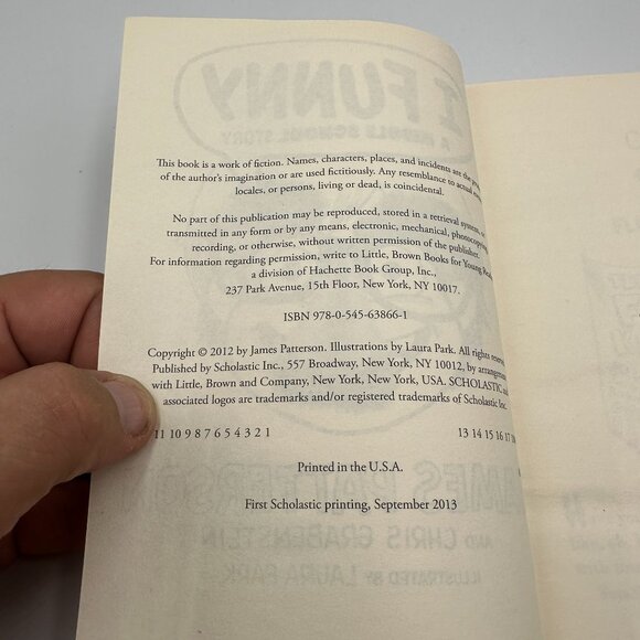 I Funny: A Middle School Story By James Patterson 2012 Paperback Scholastic - Picture 3 of 3